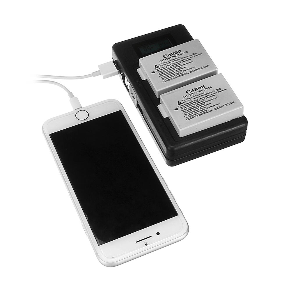 

Пало LP-E8-C USB перезаряжаемый Батарея Зарядное устройство Мобильный телефон Power Bank для Canon LP-E8 DSLR камера Бат