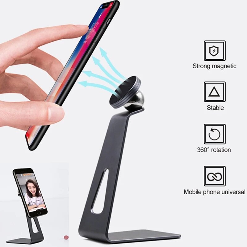 

Bakeey Magsafe Desk Tablet Phone Holder 360° Rotation Aluminum Alloy Stand for iPhone 12 for iPad Pro Air Smartphone