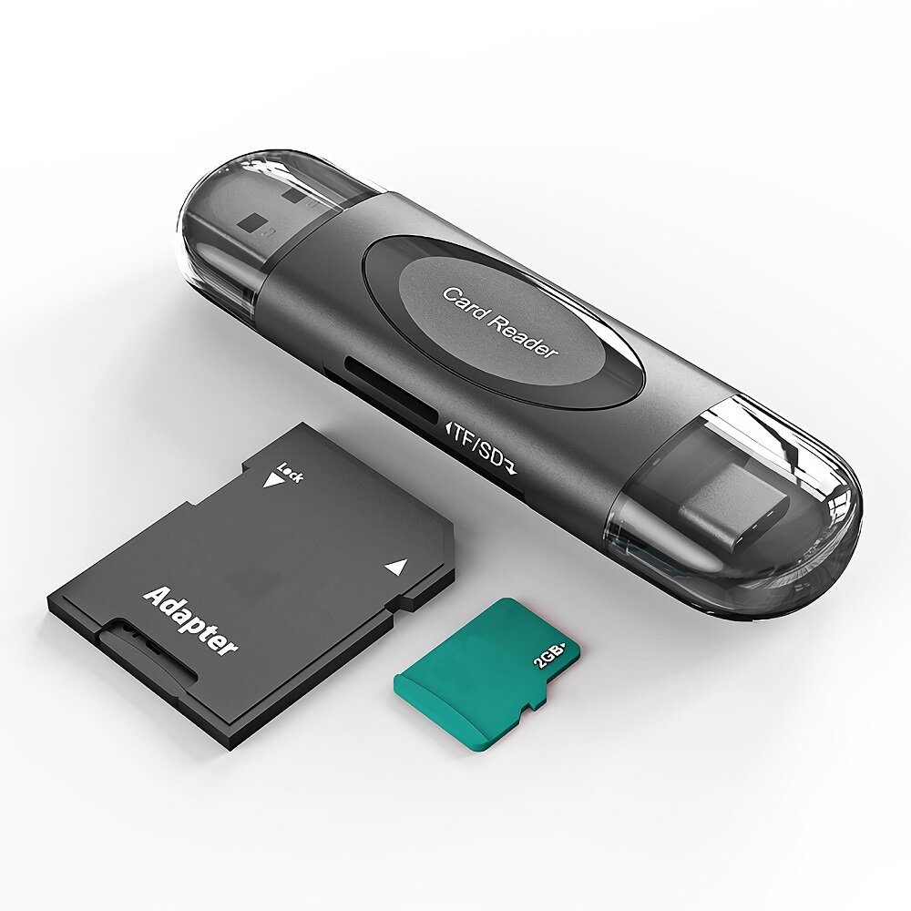 

Ult-Best Многофункциональное устройство чтения карт памяти SD3 / TF USB3.0 Type-C для планшета Смартфон