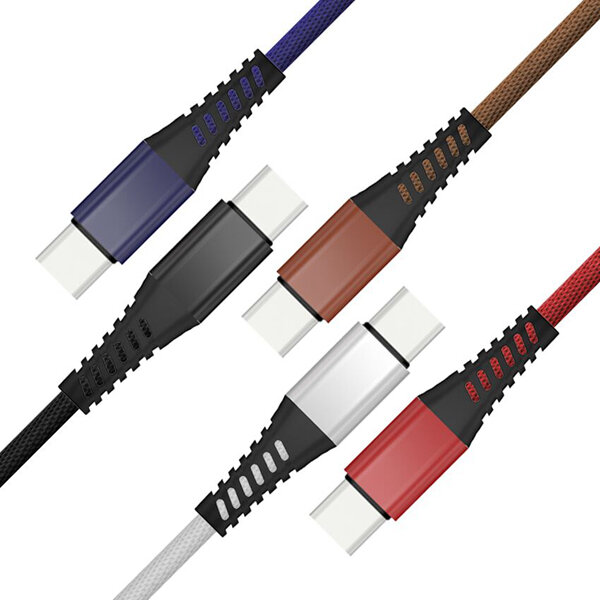 

Bakeey Hi-Tensile Type C Cable Braided Charging Data Cable 1M For Oneplus 6 5T Mi8 Mi A1 S9