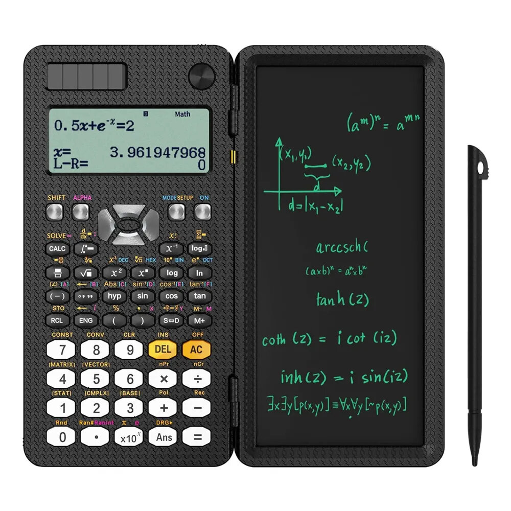 

NEWYES 991ES 6.5 Inches Scientific Calculator with LCD Writing Tablet and 417 Functions Solar Energy Science Calculators