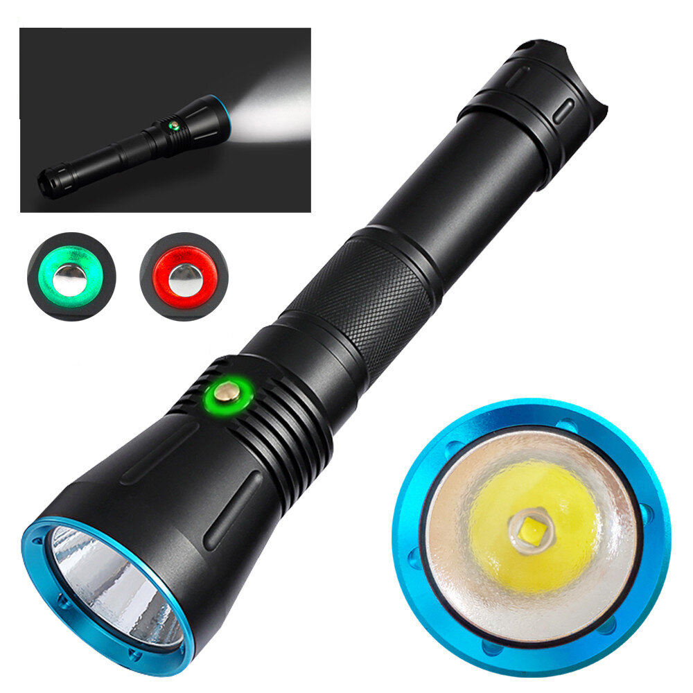

Asafee SST70 35W 3600LM Diving FlashlightIPX8 Waterproof Super Bright LED Night Torch Professional Diving Light
