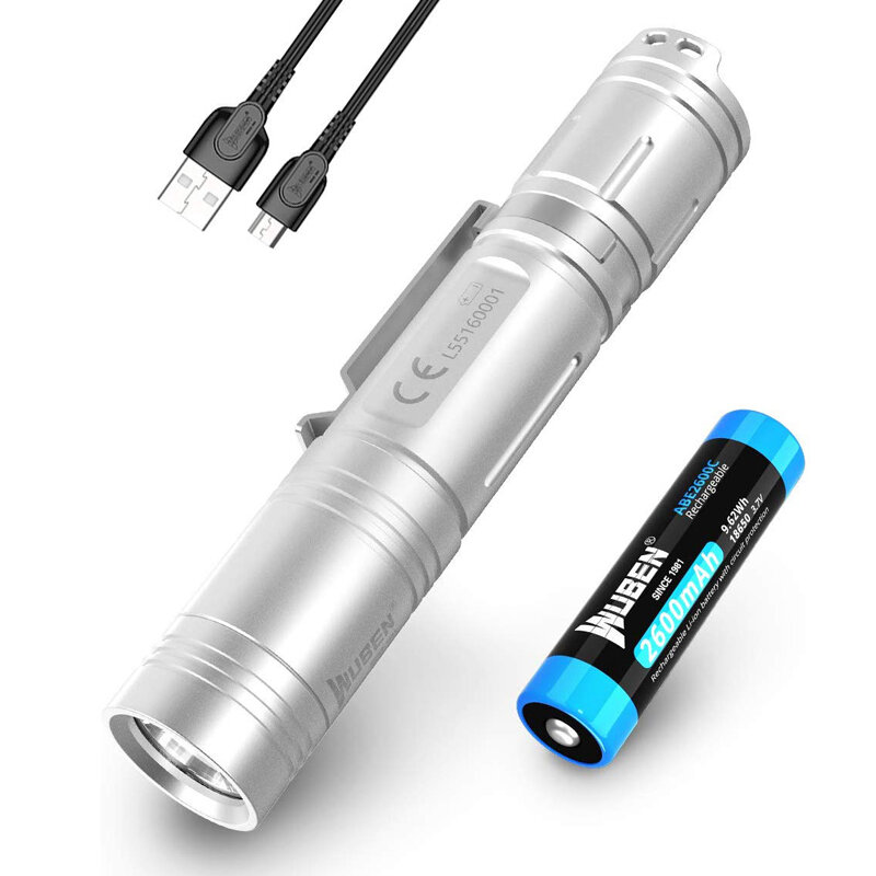 

WUBEN L50S 5-режимный 1200LM P9 LED Тактический фонарик USB Зарядка Мини Фонарик EDC для На открытом воздухе Кемпинг Рыб