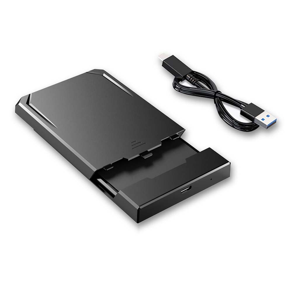 

Coolfish 2.5" Type C to SATA HDD SSD External Hard Drive Enclosure 10Gbps Hard Disk Case Box for 9.5/7mm HDD SSD K801