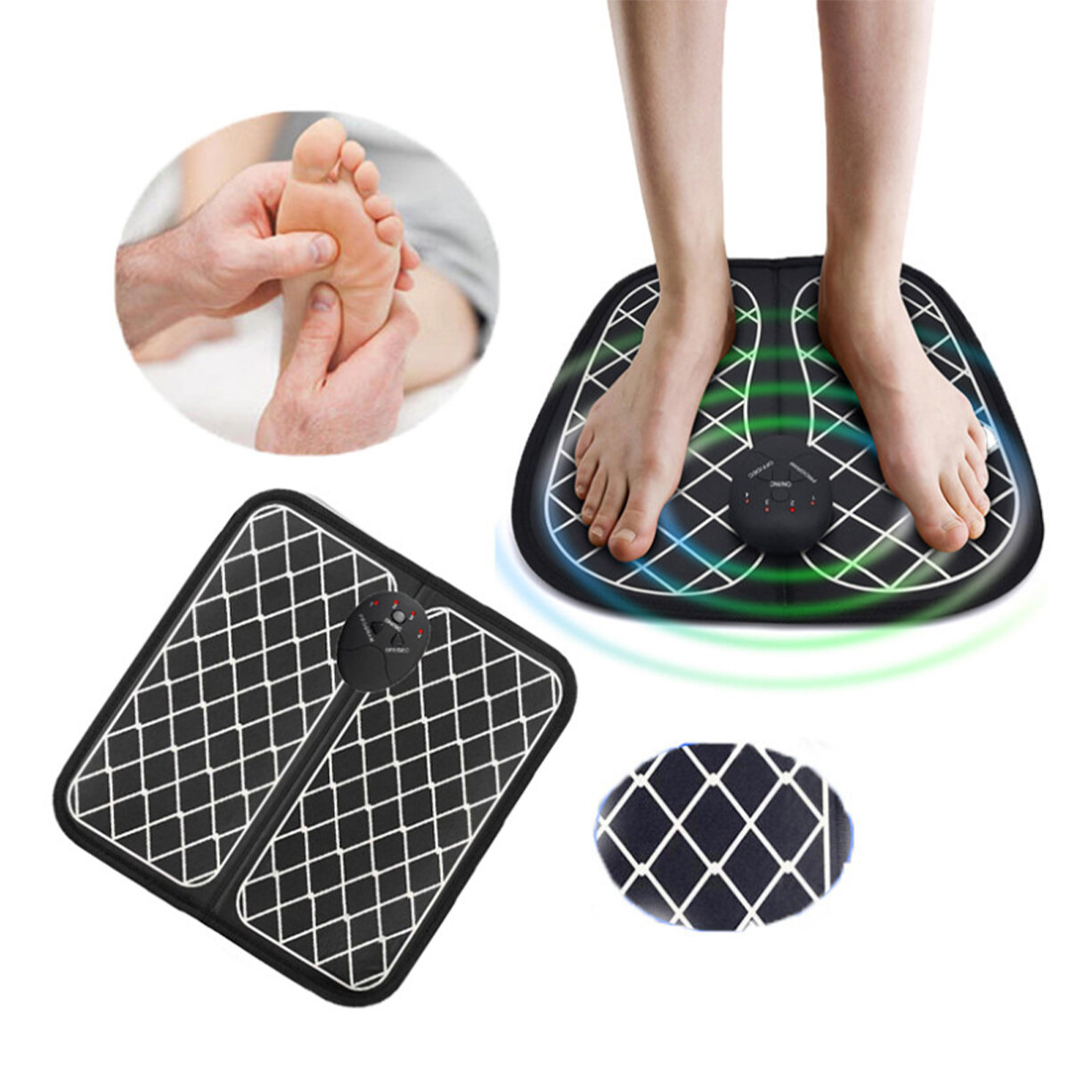 

Electric EMS Foot Massager Physiotherapy Pedicure Tens Mat Foot Vibrator Machine