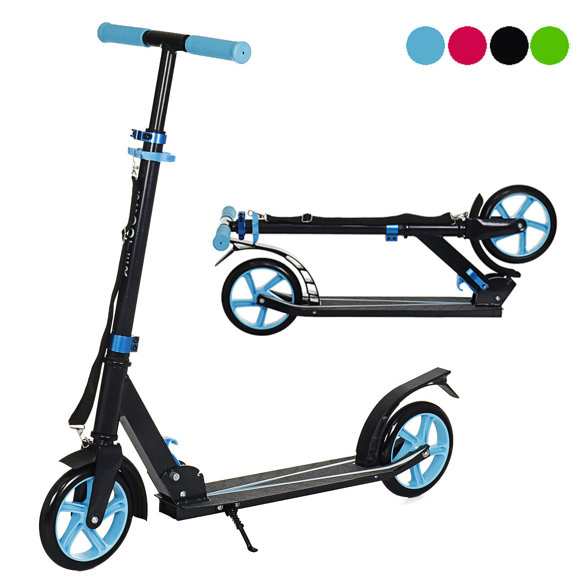 

Складной детский скутер, 2 колеса, дорожная езда, регулируемая высота, самокат, задний тормоз, самокаты из алюминиевого