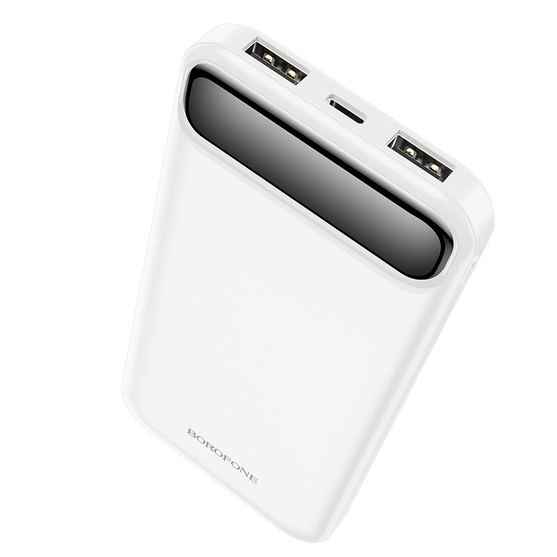 

Borofone 37Wh 10000mAh Power Bank Внешний блок питания Батарея с USB-C + USB-A * 2 Быстрая зарядка для iPhone 12 Mini 12