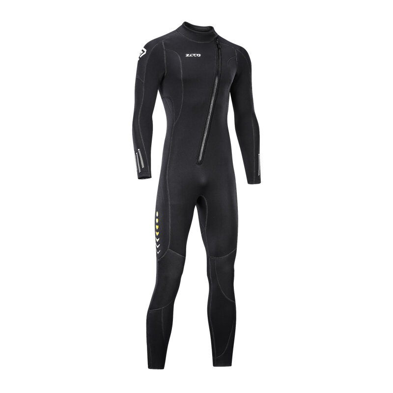 

ZCCO 3mm Front Zipper WetsuitNeoprene Elastic Warm Swimming Surfing Snorkeling Long Sleeves Diving Suit Full Body Jump