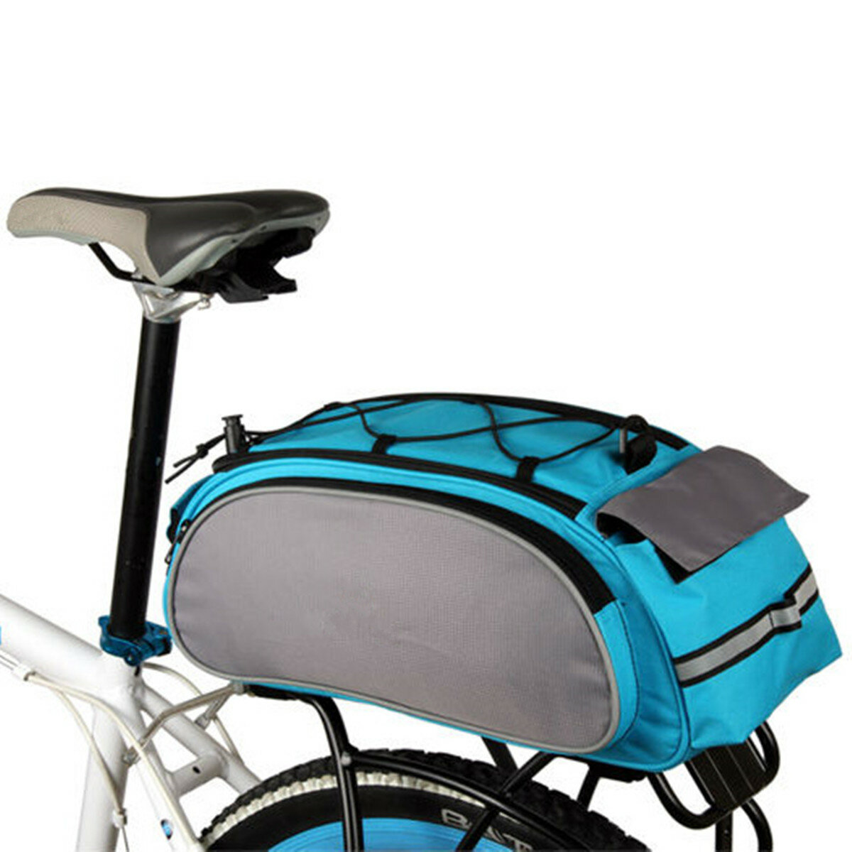 

BIKIGHT 13L Bike Багаж Сумка Многоцелевая прочная наплечная сумка Велоспорт Pannier Rear Rack Сумка
