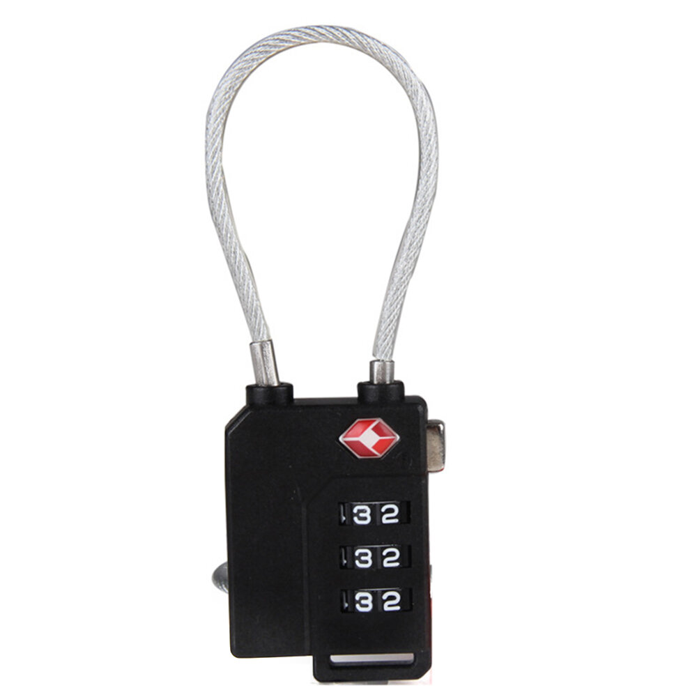 

SA21100 Lightweight ABS Plastic Customs Password Lock High Strength Travel Security Multi-Zipper Protection