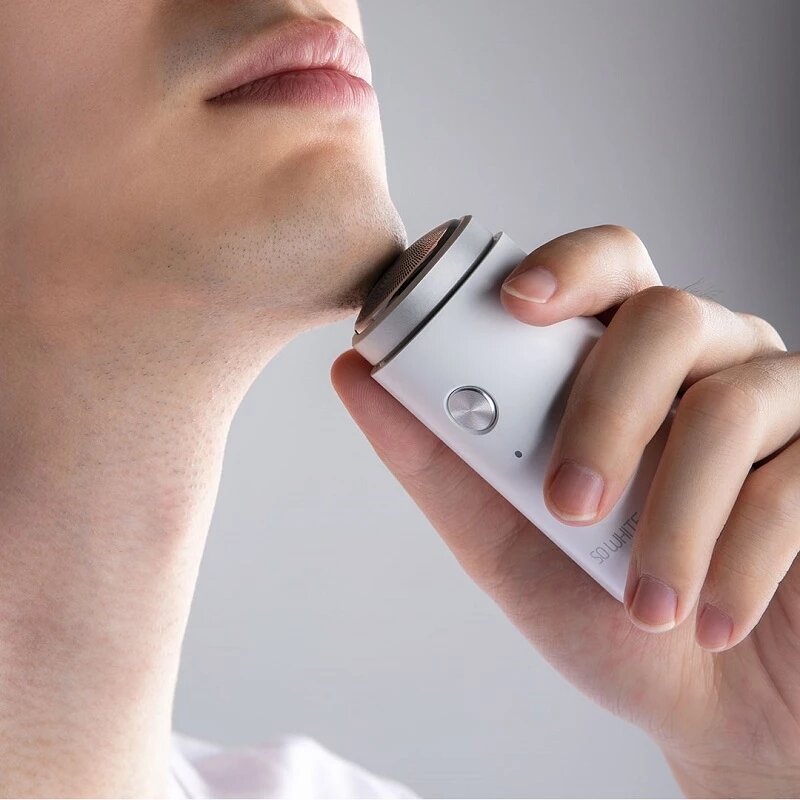 

Pingjing Mini Electric Shaver for Men Electric Razor USB Rechargeable Portable Beard Trimmer Washable Dry Mens Shavers F