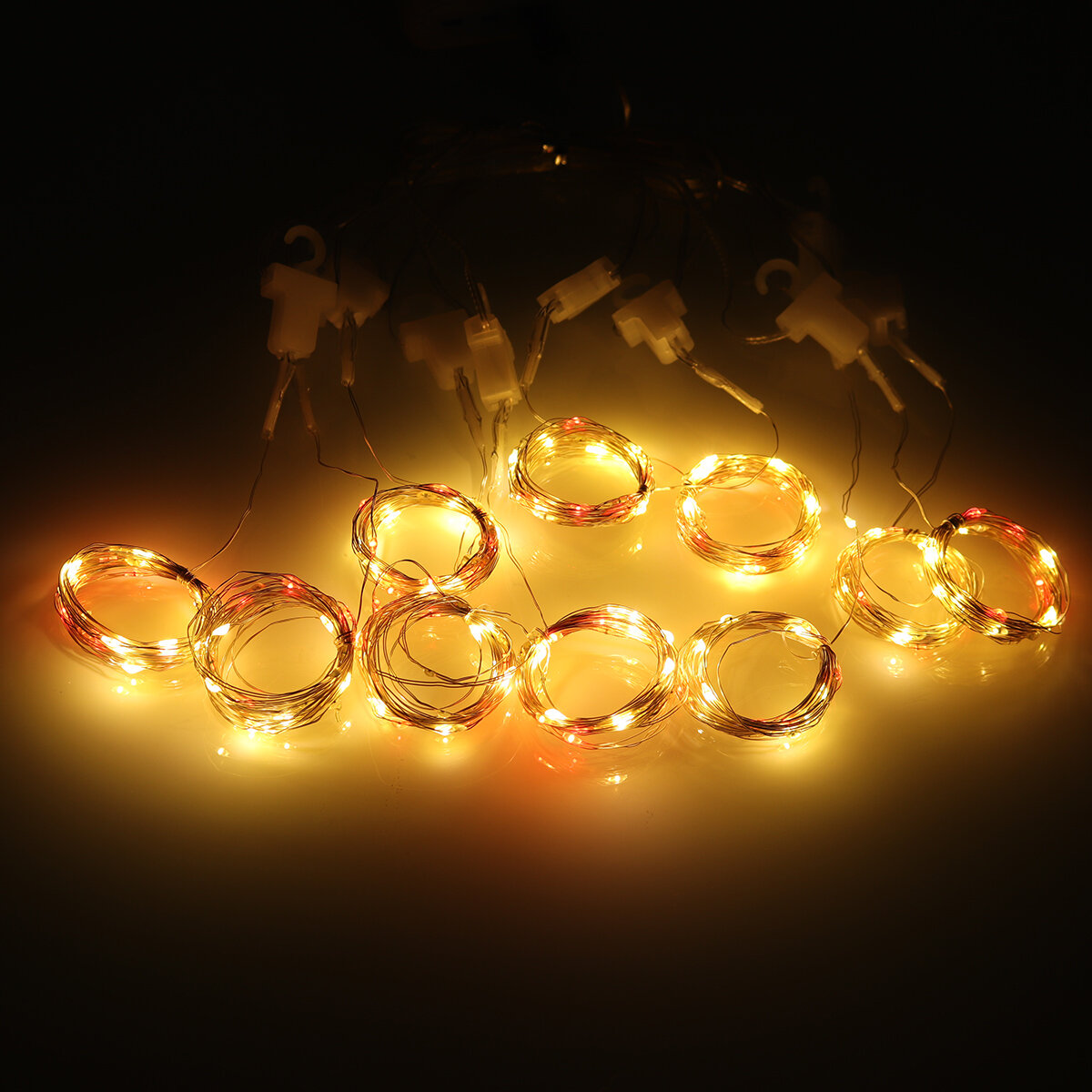 

100/200/300 LED Оконные занавески USB Водонепроницаемы Сказочные гирлянды Декоративные рождественские мерцающие огни для