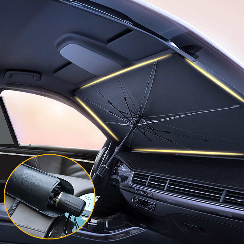 

Автомобильный зонт для лобового стекла - складной автомобильный зонт, солнцезащитный козырек, UV, блок, теплоизоляция пе