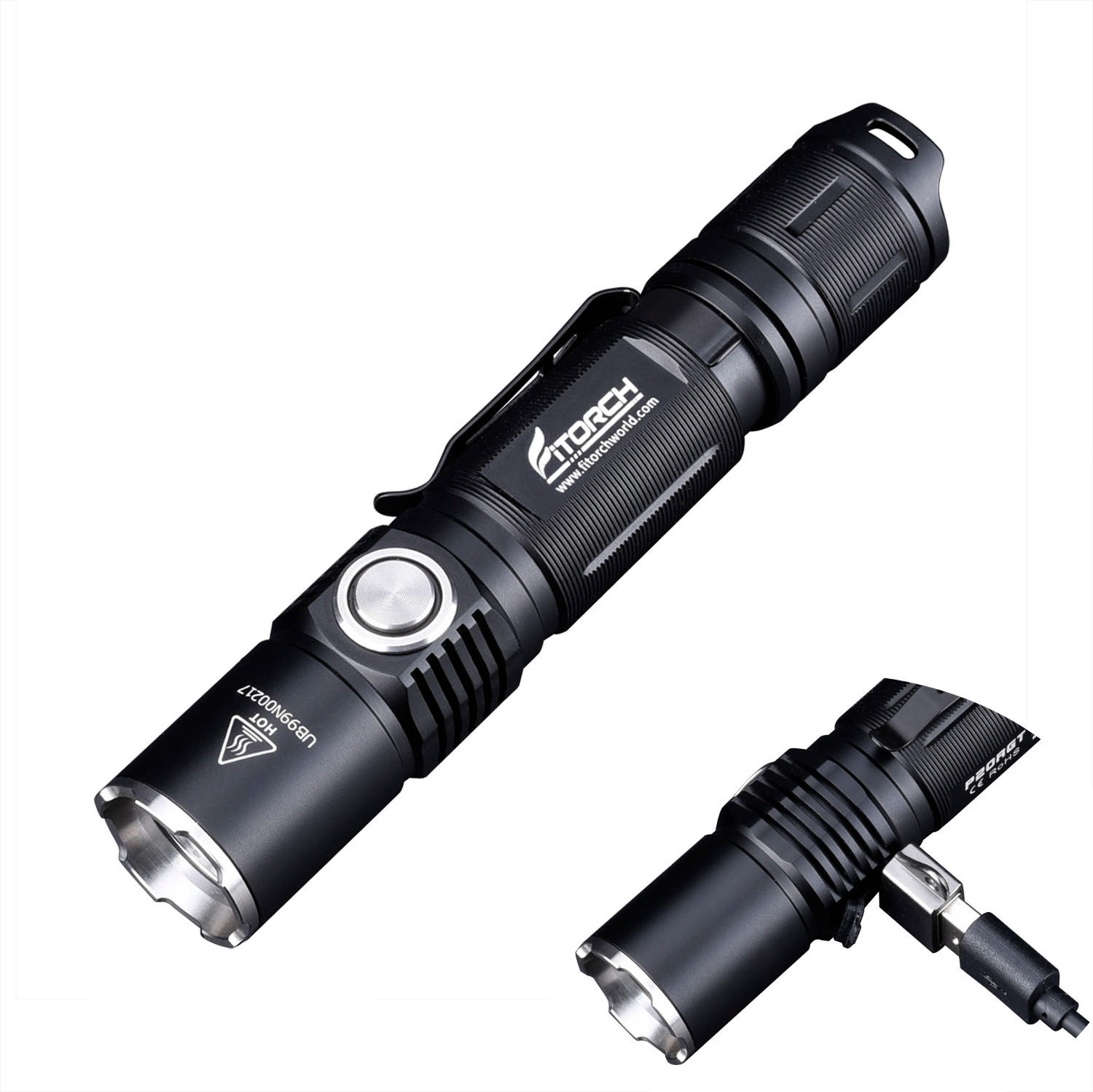 

FitorchP20RGT1180lmHighLumen245 м USB аккумуляторная Мощный тактический фонарик LED