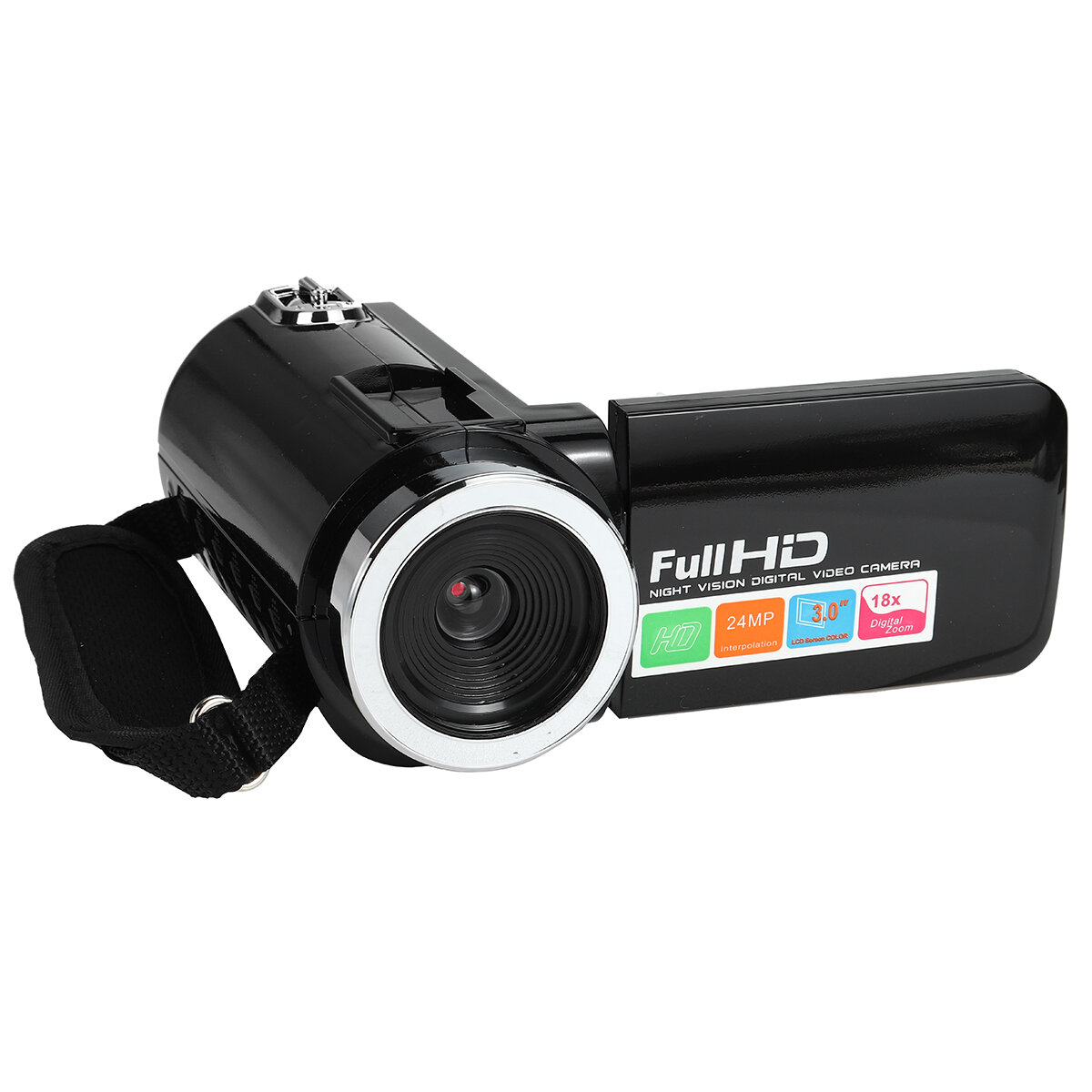 

24MP 18x Zoom 1080P HD Видеокамера камера Сенсорный экран Цифровое видео камера DV TF карта
