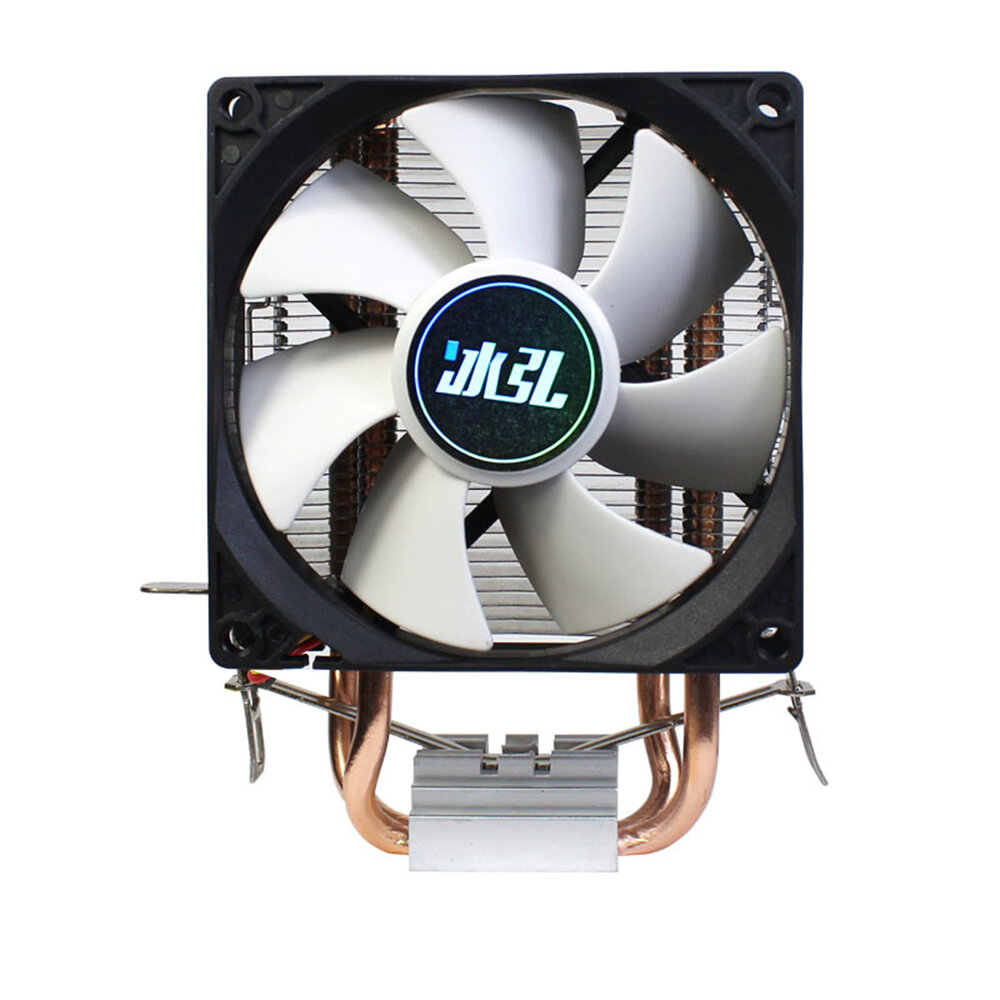 

Binghong 209 CPU Cooler 2 Heatpipes 3Pin 12V Silent CPU Cooling Fan Intel 775 115x AMD Platform CPU Radiator