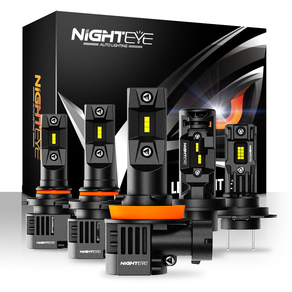

NightEye Auto Lighting A315-S10 2PCS 6500K White LED Car Headlight Bulbs 22000LM/Pair LED Front Headlamp IP68 Waterproof