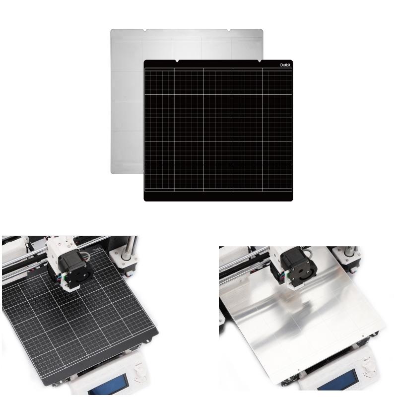

253.8x241mm Mk3 Mk52 Spring Steel Iron Heated Bed Sheet + Platform Sticker With 3M Backing Glue For Prusa i3 3D Printer