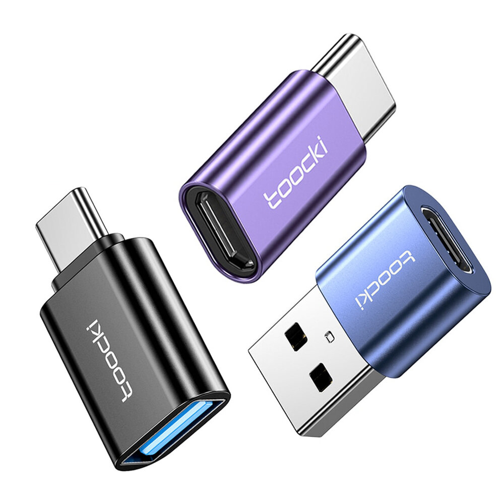 

Toocki USB-C в Micro/USB-A в USB-C/USB-C в USB-A Адаптер-конвертер для Xiaomi для Samsung Huawei OTG Коннектор