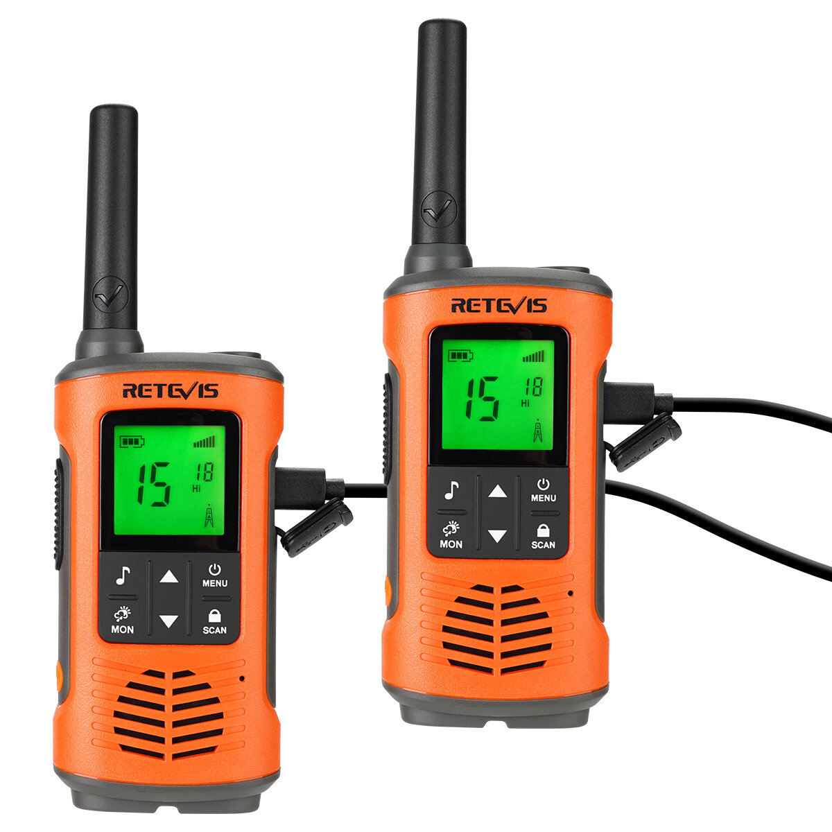 

2 шт. Retevis RT45P 22CH 2W Walkie Talkie FRS PMR446 IP67 Водонепроницаемы для Motorola Two-way Радио Приемник Лыжи Рыба