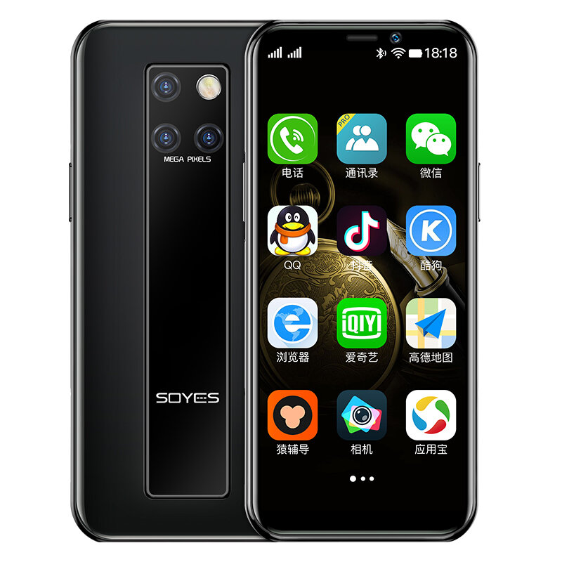 

SOYES S10-H 4G Mini SmartPhone Android 9.0 With WIFI Phone 3.49 Inch 2400mAh GPS RAM 3GB ROM 32GB/64GB Quad Core Google