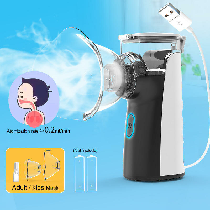 

Portable Medical Nebulizer Handheld Ultrasonic Atomize Inhalator For Adult Child Nasal Humidifier Inhaler Tools