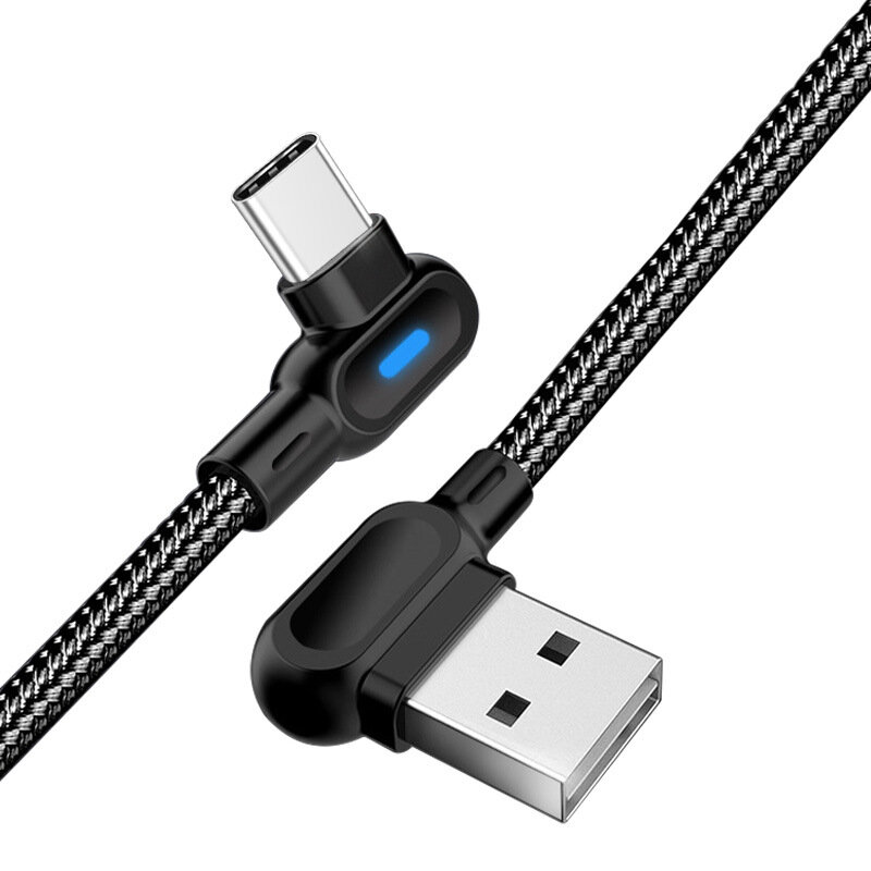 

2.1A USB-A–Тип-C Кабель для быстрой зарядки и передачи данных Nylon Кабель с плетеным сердечником 1M/длина 2 м для Samsu
