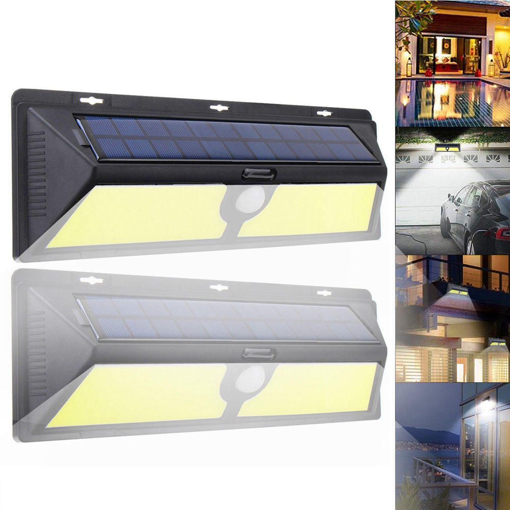 

166 COB Solar Power PIR Motion Sensor Garden Security Lamp Waterproof Patio Light