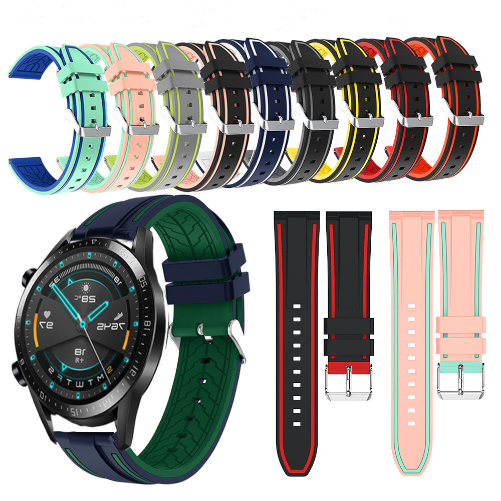 

Bakeey 22mm Силиконовый Smart Watch Стандарты Запасной ремень для часов Samsung Gear S3/Huawei GT 2 46MM / Amazfit Strat