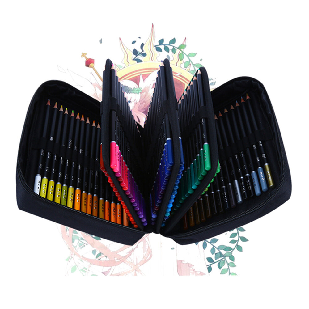 

H&B 72/120 Colors Oil Colored Pencil Professional Hand Painted Wooden Soft Color Pencil School Draw Sketching Art Suppli