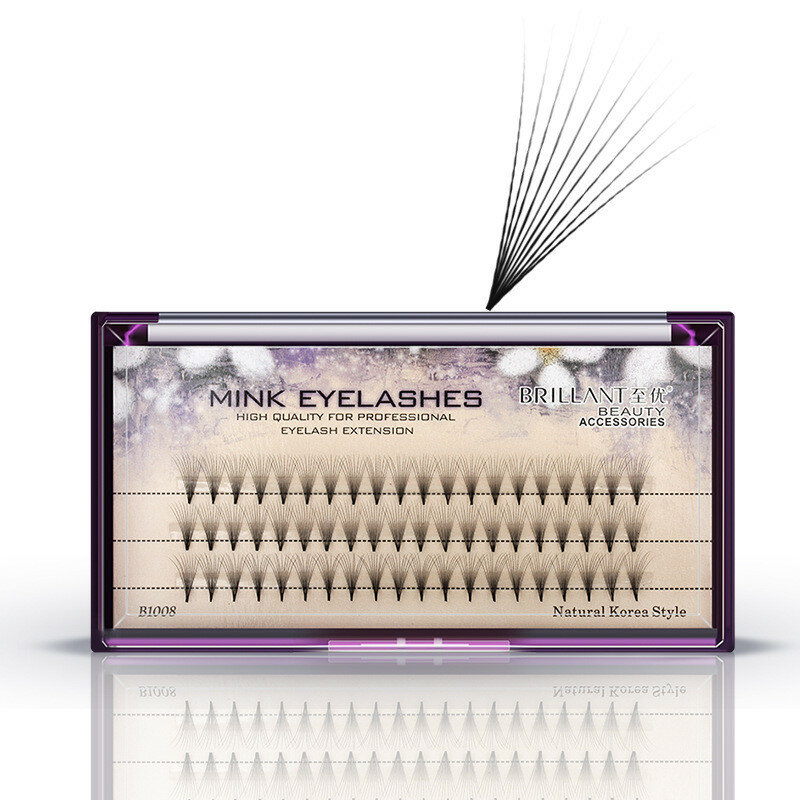 

10D Black 8/9/10/12mm False Eyelash Individual Eyelashes Extension Cluster Kit Grafting Eyes Lashes