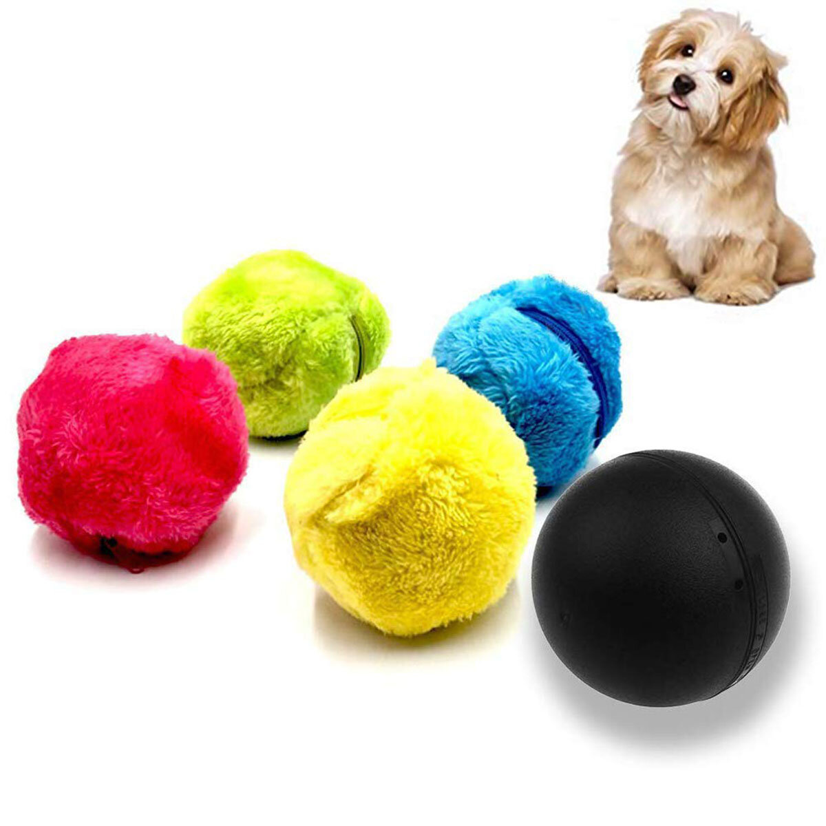 

4Pcs / Set Волшебный Ролик Ball Toy Automatic Ролик Ball Pet Кот Собака Игрушки Охота Собака Принадлежности