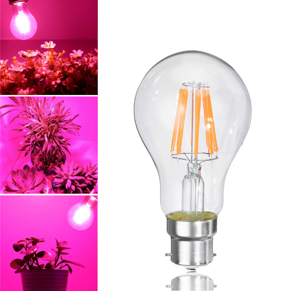 

8W A60 E27 B22 COB Non-Dimmable LED Растение Увеличить лампочку для гидропоники Greenhouse AC85-265V