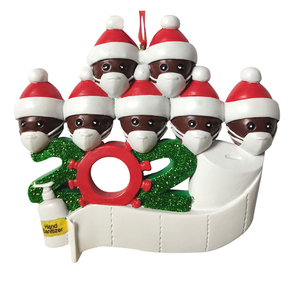 

2020 рождественские фигурки украшения рождественская елка Санта-Клаус черный снеговик подвески День благодарения в подар