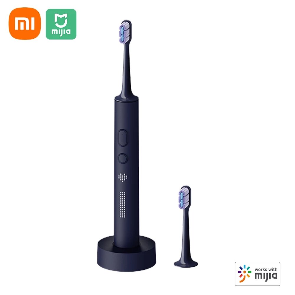 

Электрическая зубная щетка Xiaomi Mijia T700 Sonic Wireless LED Смарт-экран Зубная щетка с акустической волной IPX7 Водо