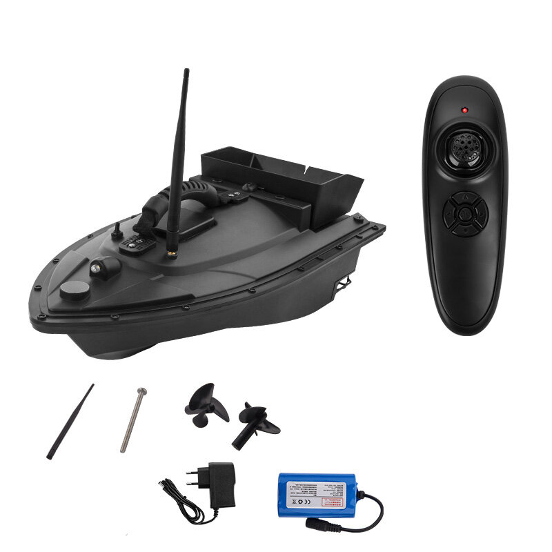

10H 600M Remote Control Fishing Bait Boat with 4 Night Lights Dual Warehouse Bait Fixed Speed Cruise Smart RC Nesting La