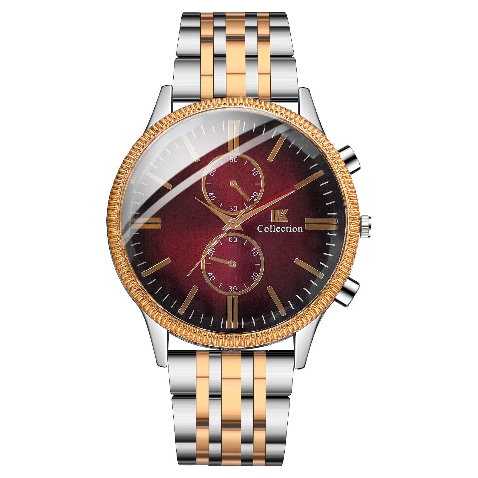 

Fashion Luxury Stainless Steel Strap Men Quartz Watch Wristwatch