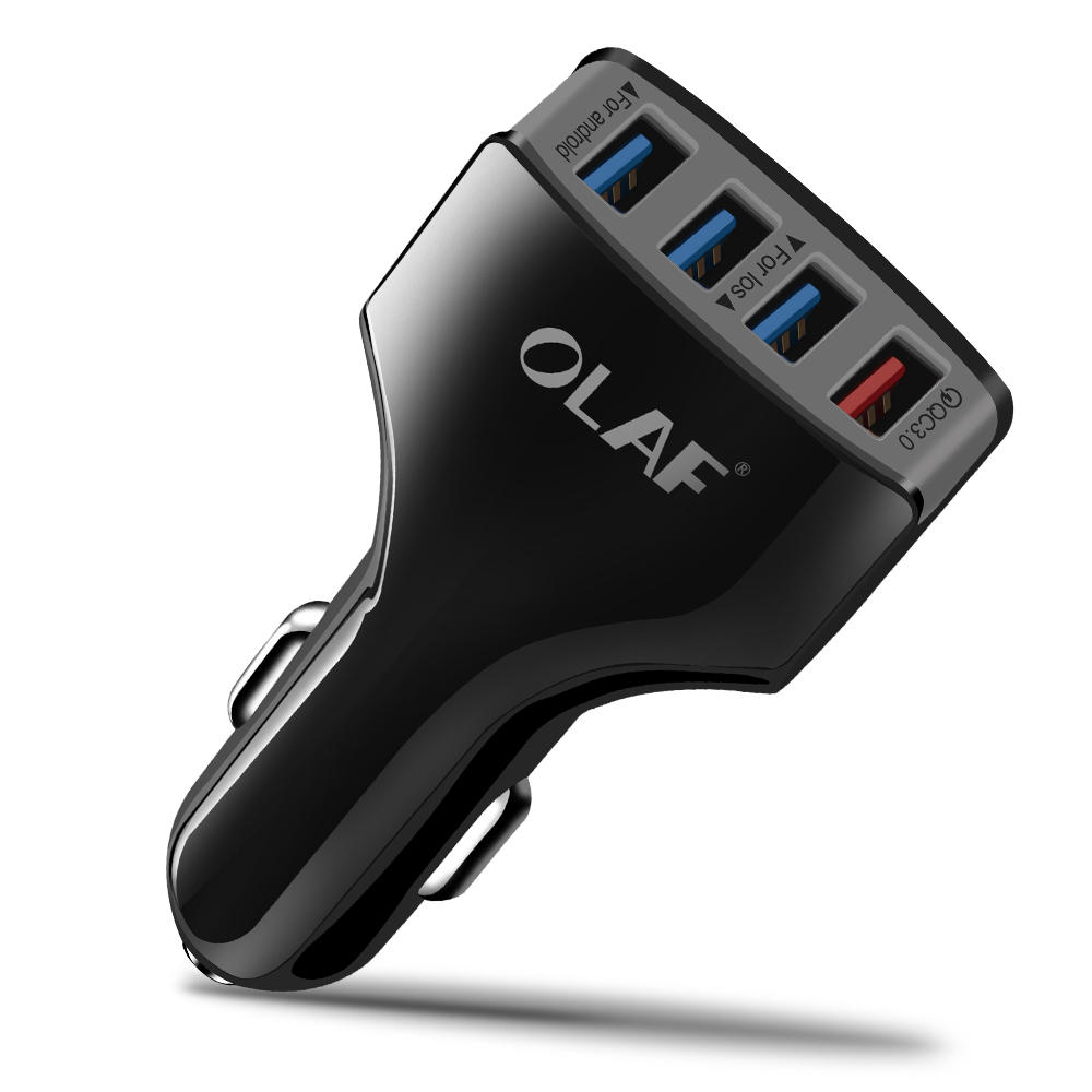 

OLAF Quick Charge 3.0 4 Ports USB Car Charger for Samsung S9 S8 Plus Huawei