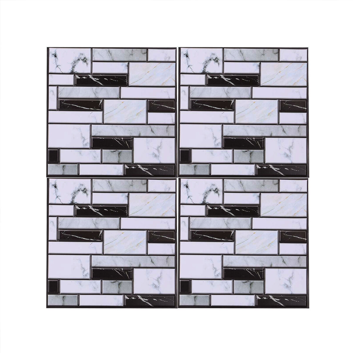 

10 шт. 3D настенная плитка наклейки стены кухня Ванная комната мозаика самоклеящаяся 30x30 см