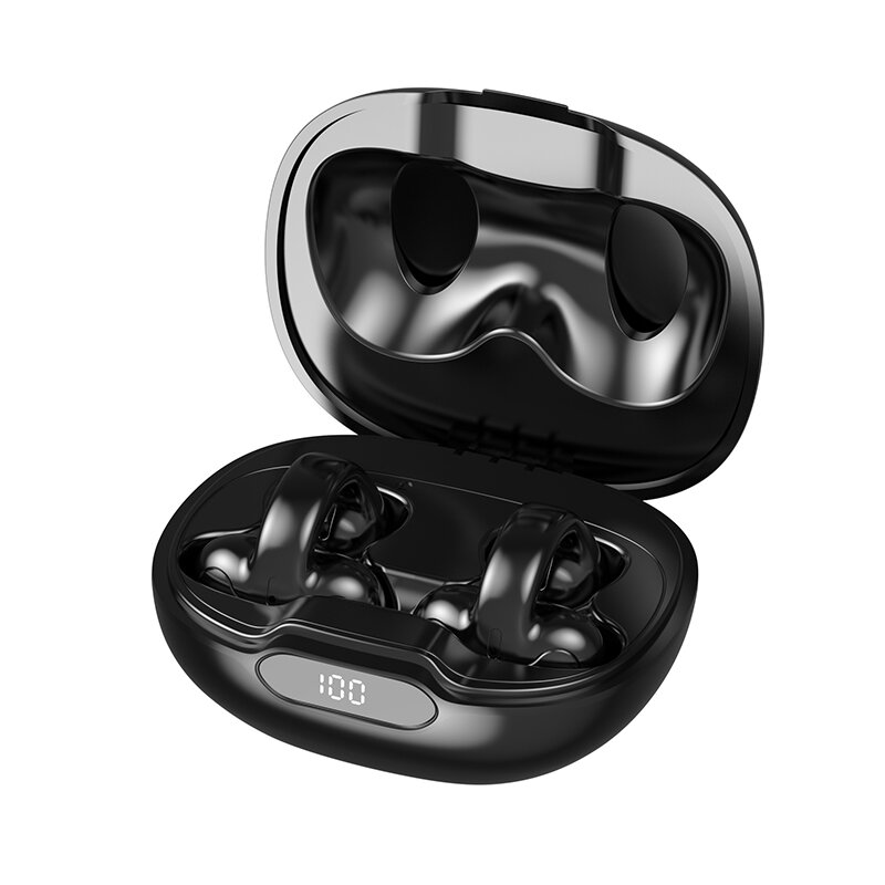 

S518 True Bone Conduction Наушник Bluetooth 5.3 HiFi Stereo Bass Интеллектуальное шумоподавление HD Звонки LED Цифровой