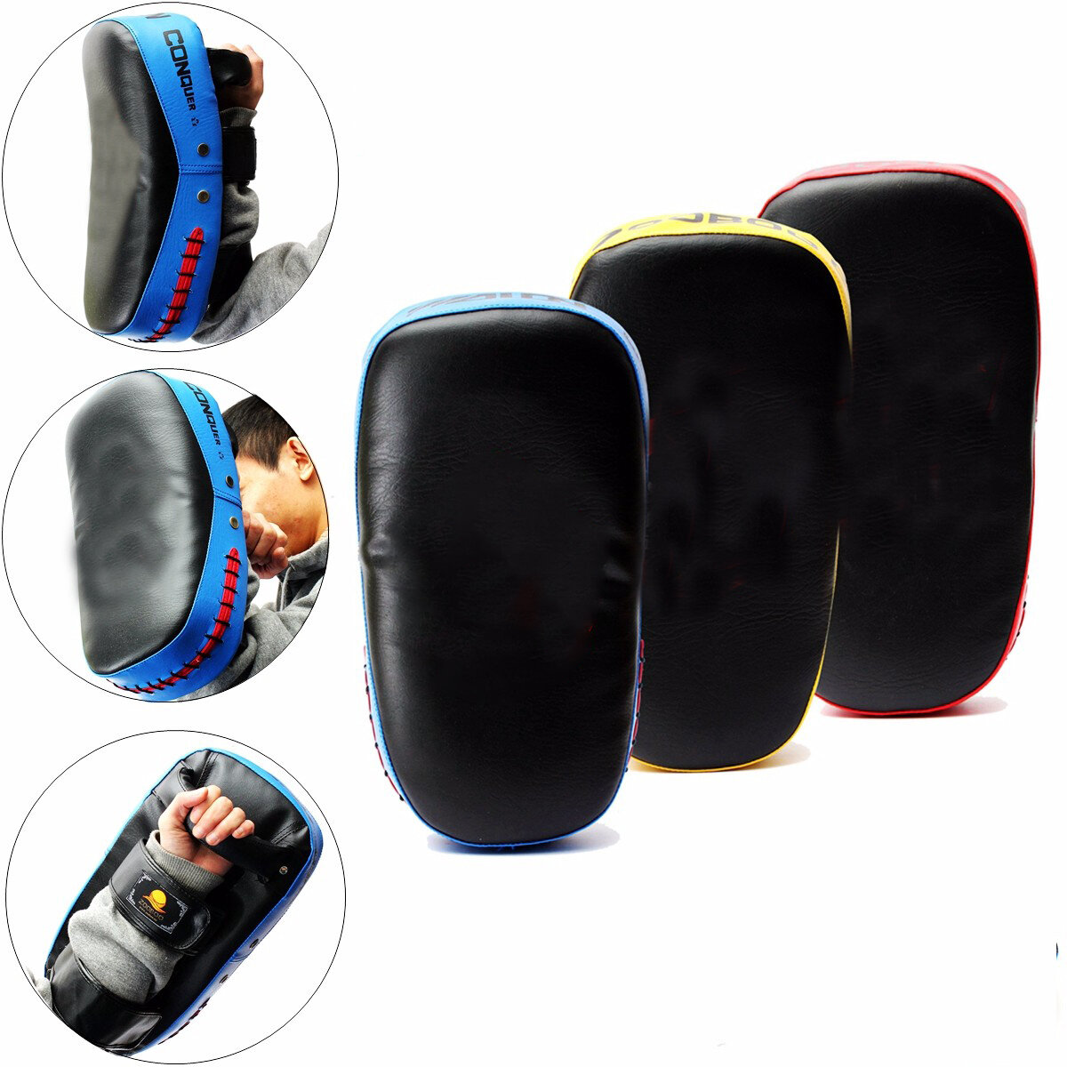 

1 Pcs Boxing Hand Target PVC Leather MMA Martial Thai Kick Pad Focus Punch Pads Sparring Boxing Bags