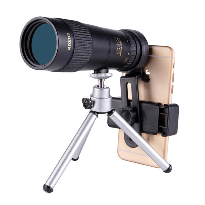 

IPRee®10-30X40 Zoom Монокуляр HD Optic BAK4 Телескоп ночного видения + держатель для телефона + штатив