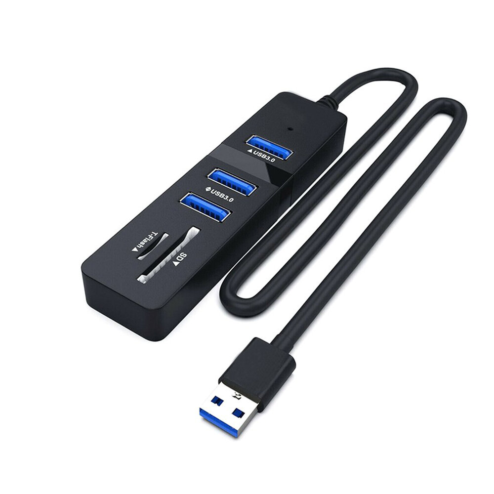 

CY Multi USB 3.0 Hub USB Splitter High Speed 3 5 Ports 2.0 Hub TF / SD Card Reader All In One Для ПК Компьютерные аксесс