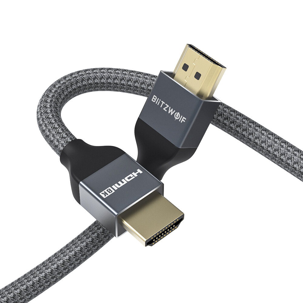 

BlitzWolf® BW-HDC5 8K 48Gbps HDMI to HDMI Cable 1m with HDMI 2.1 8K@60Hz 4K@120Hz 10K@60HZ 48Gbps Transfer 30AWG Wire Co