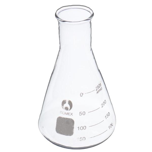 

250ml Graduated Narrow Mouth Glass Erlenmeyer Flask Conical Flask 29/40 Ground Joints