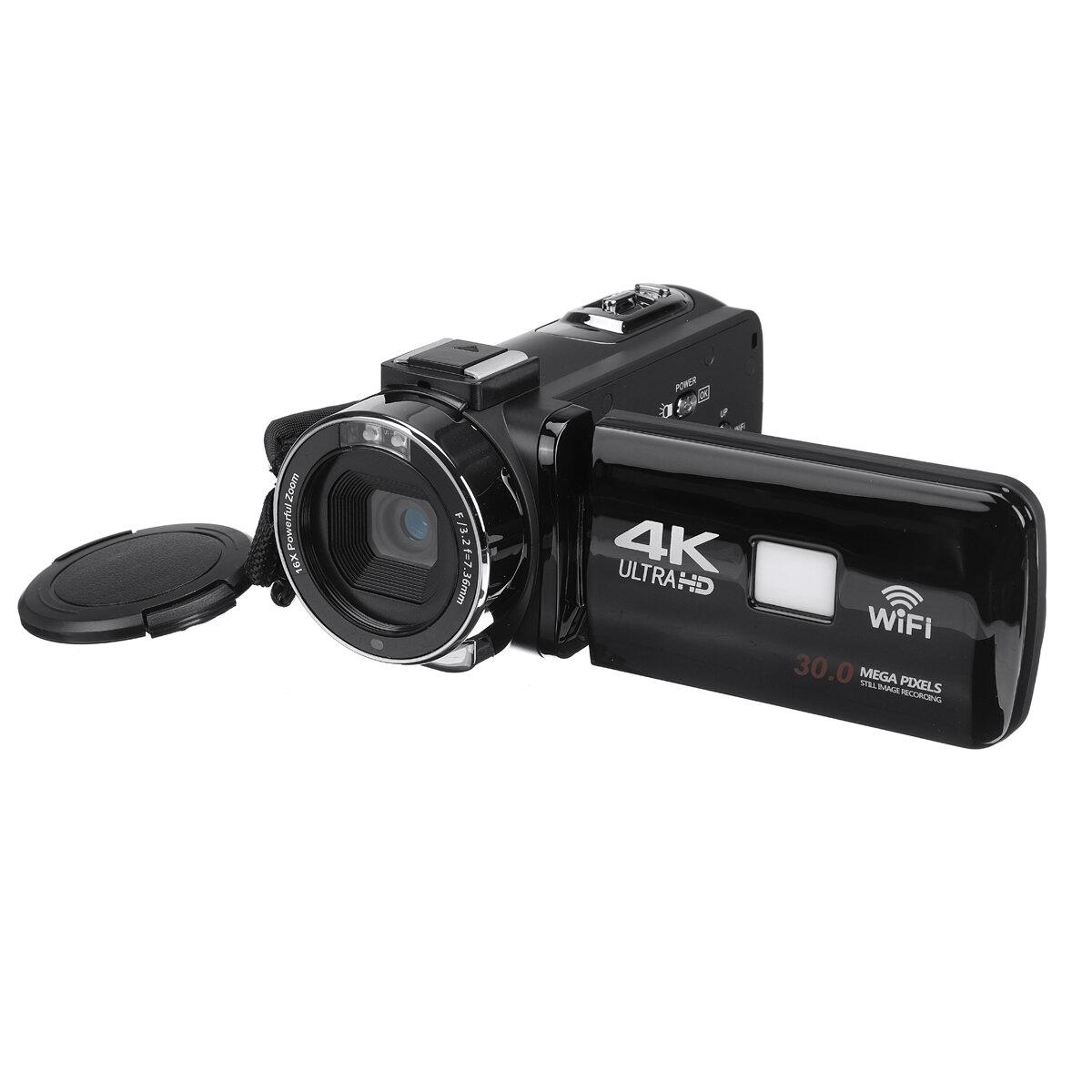 

Ultra HD 4K 18X 30MP 18X Zoom 3 inch LCD Digital Camcorder Video DV Camera 270° Rotation for Vlogging Youtube Video Reco