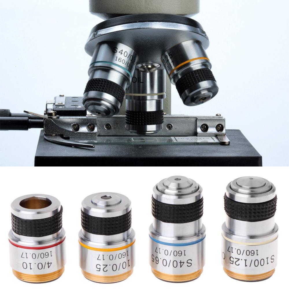

Металлический ахроматический объектив 10X Объектив для биологического микроскопа