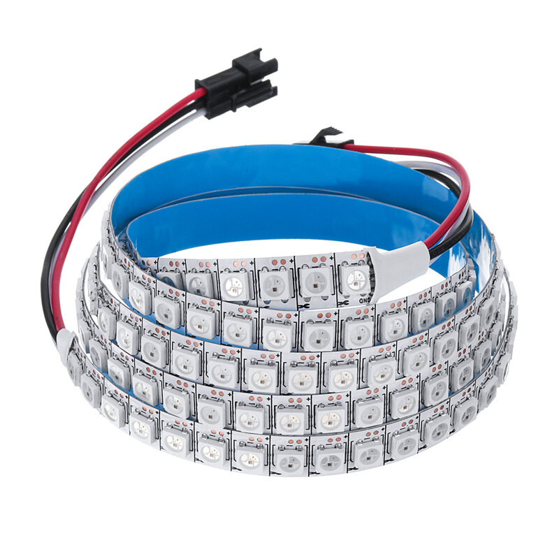 

100CM WS2812B 5050SMD Non-waterproof 100 LED RGB Strip Light Built-In IC for Hotel Bar Home DC5V