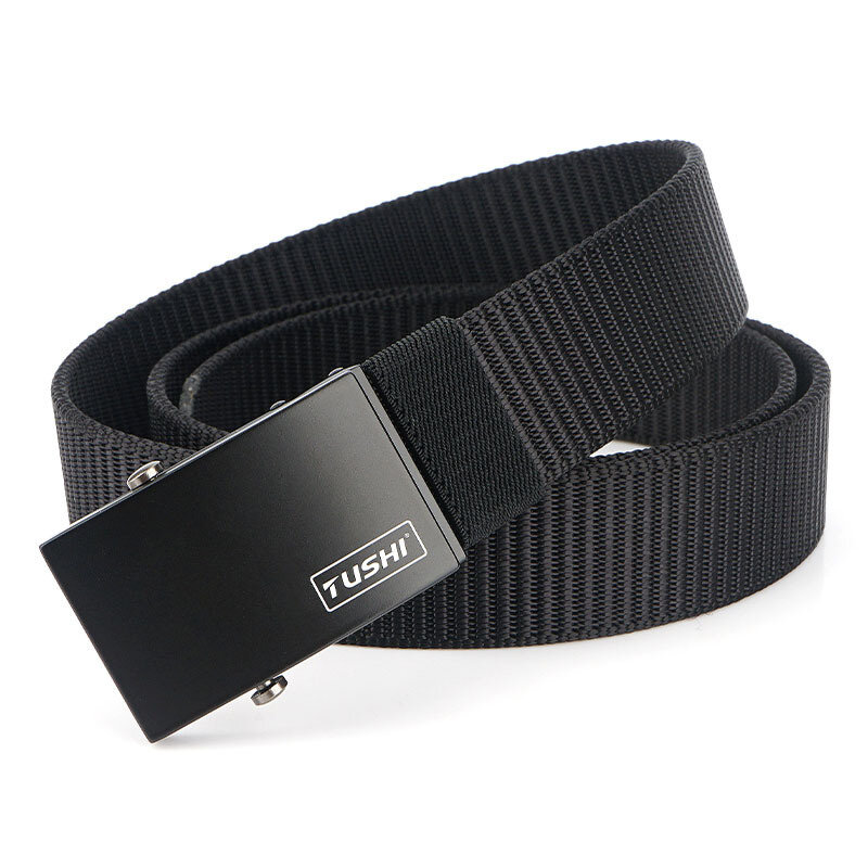 

TUSHI 125cm Nylon Waist Belts Zinc Alloy Quick Release Inserting Buckle Tactical Belt
