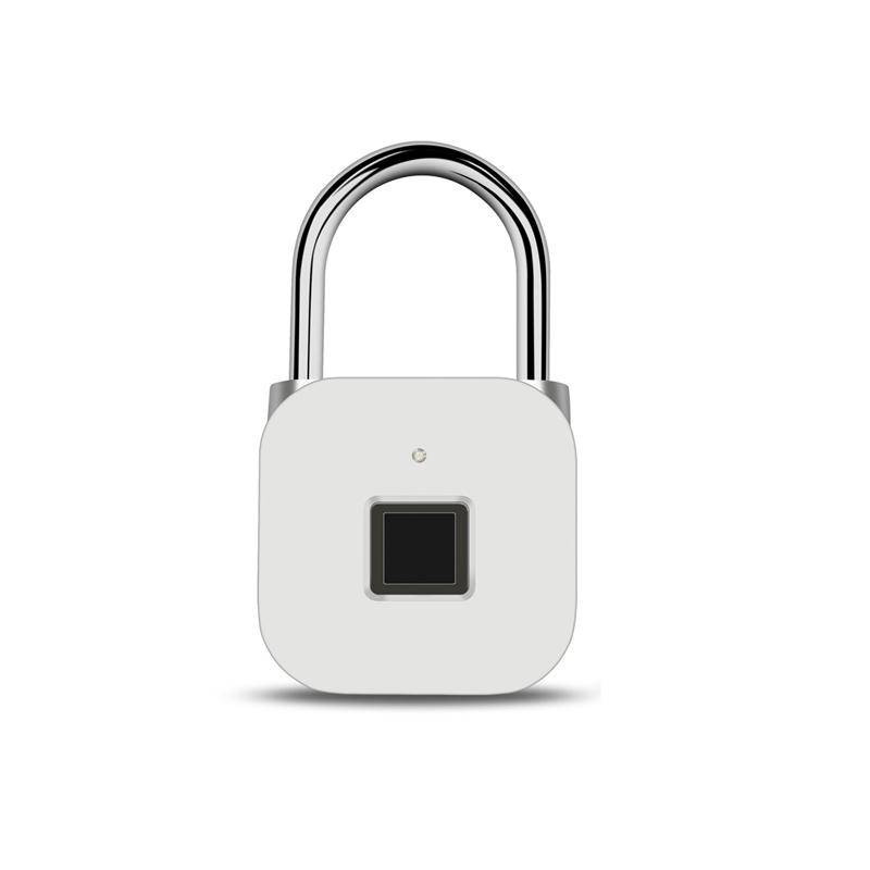 

USB Smart Fingerprint Замок Перезаряжаемый Keyless IP66 Водонепроницаемы Хранит до 39 отпечатков пальцев для двери Багаж